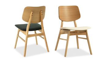 כיסא לפינת אוכל, כיסא איכותי, קליל ויציב, מעוצב וארגונומי, 2 גוונים לבחירה, סט 4, 6 או 8 כיסאות, גב מעוצב וארגונומי, דגם 'לואיזה'
