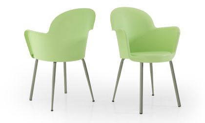 סט 4 כיסאות בצבע ירוק, דגם 'קקטוס', כיסא פלסטיק מעוצב, חזק ויציב, כולל הובלה חינם!