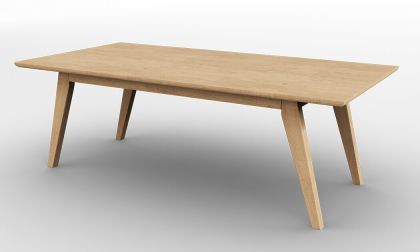 שולחן סלון, בעיצוב קלאסי, עדין ויפייפה, פלטה עליונה בציפוי פורניר עץ אלון, דגם 'ונוס'